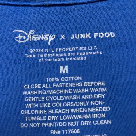 Disney x NFL Seattle Seahawks NFL Football blue T-Shirt Size Medium - Picture 4 of 4